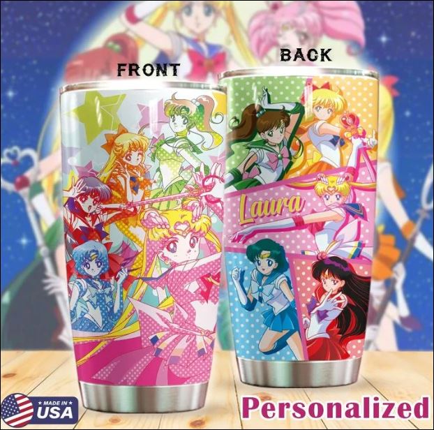Personalized Sailor Moon tumbler