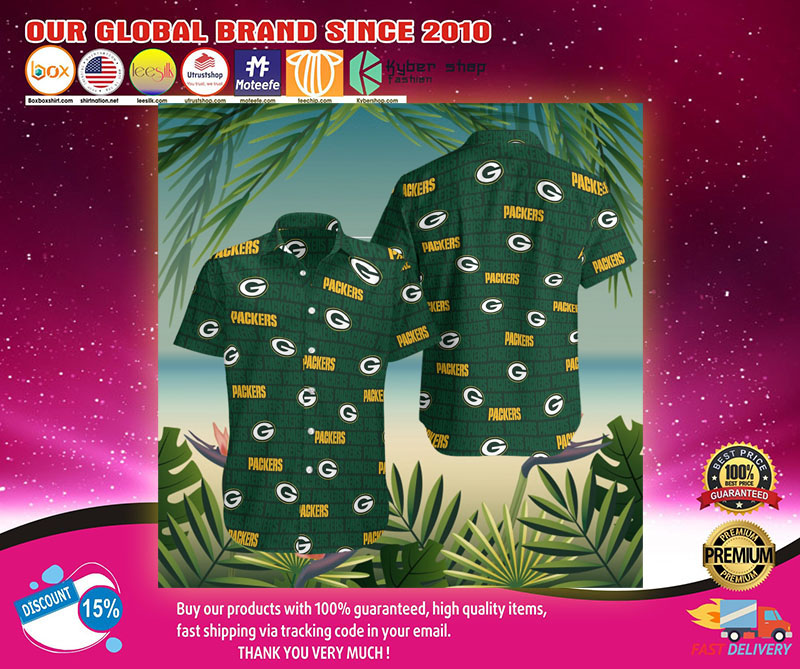Green bay packers hawaiian shirt3