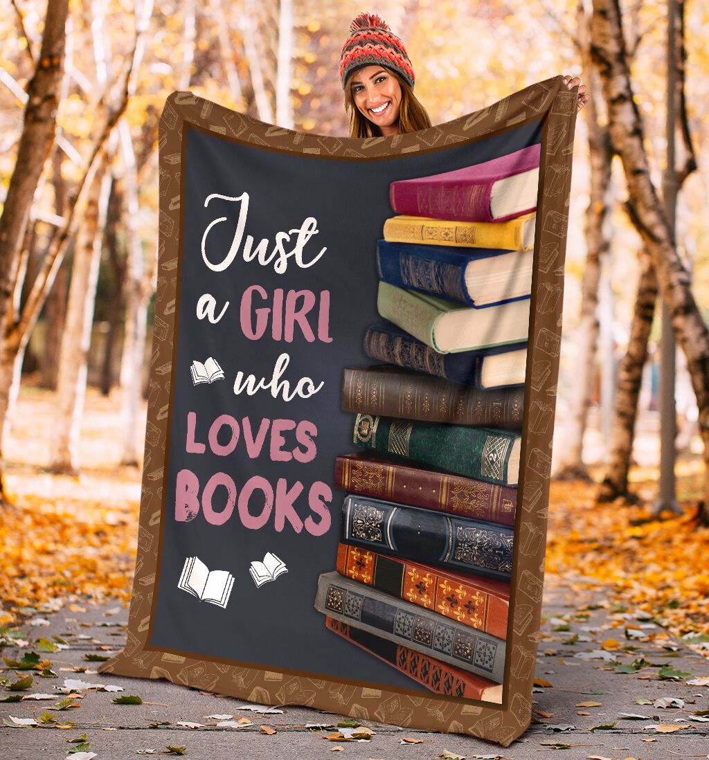 Just A Girl Who Loves Books Blanket – mytea