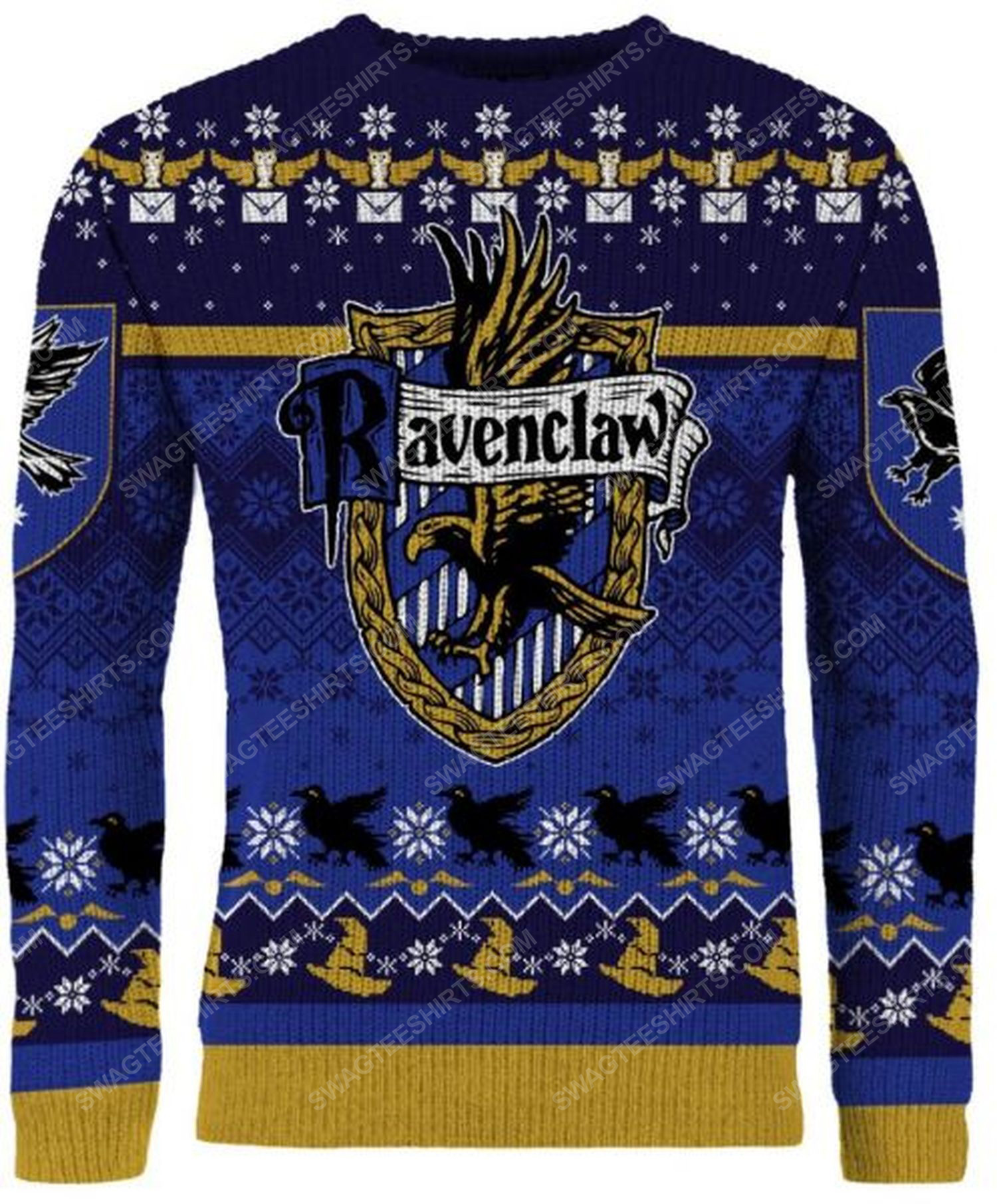 [special edition] Harry potter ravenclaw house full print ugly christmas sweater – maria