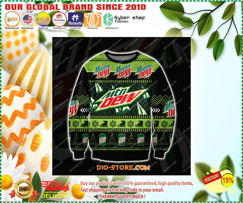 MOUNTAIN DREW 3D ALL OVER UGLY CHRISTMAS SWEATER 1