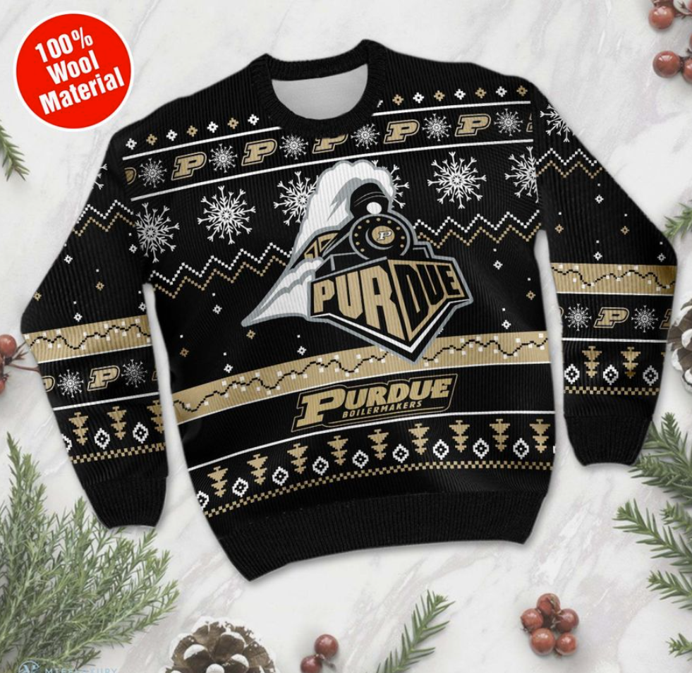 Purdue Boilermakers football ugly sweater 1
