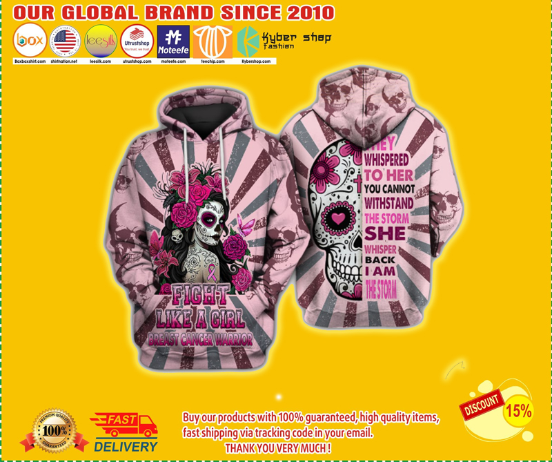 Cancer awareness 3d hoodie 2