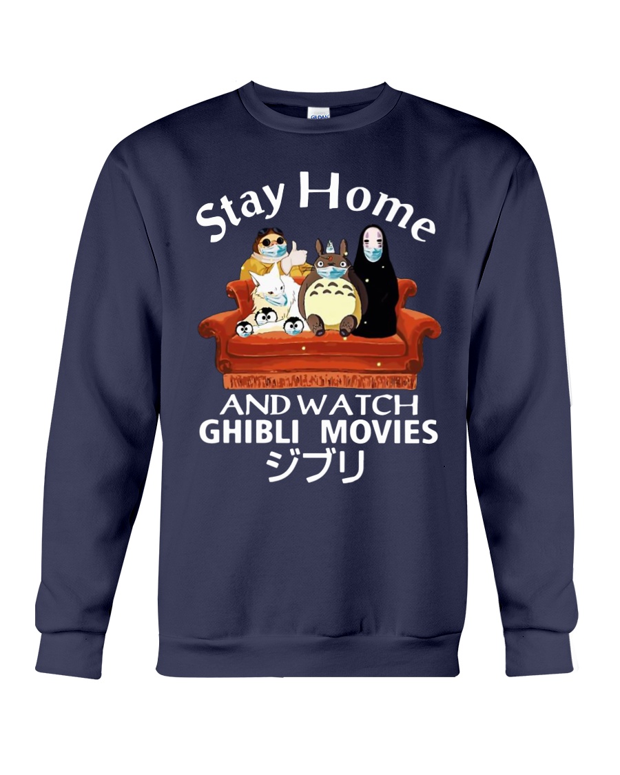 Stay home and watch Ghibli movie sweatshirt