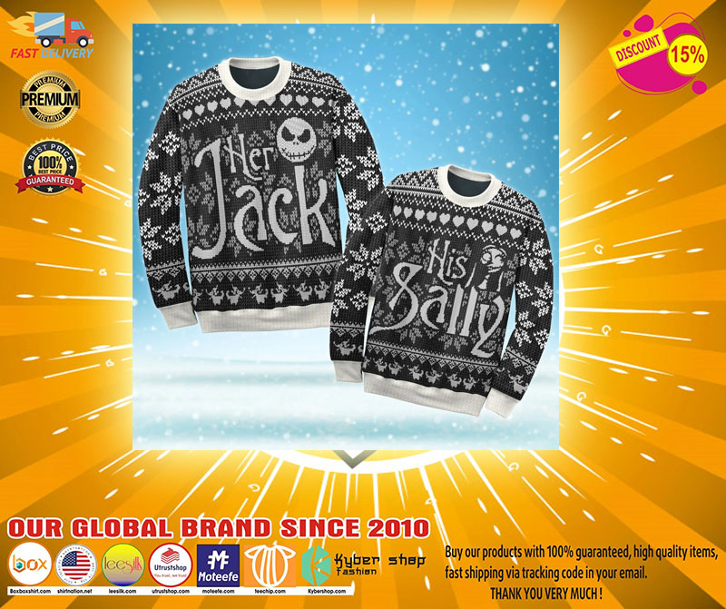 Her Jack and His Sally ugly Christmas Sweater100
