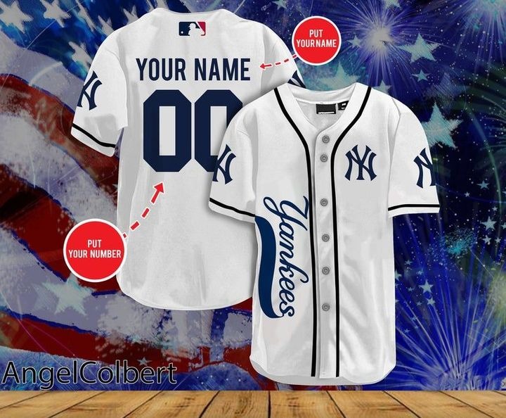 New York Yankees Personalized Name And Number Baseball Jersey Shirt – Hothot 170821
