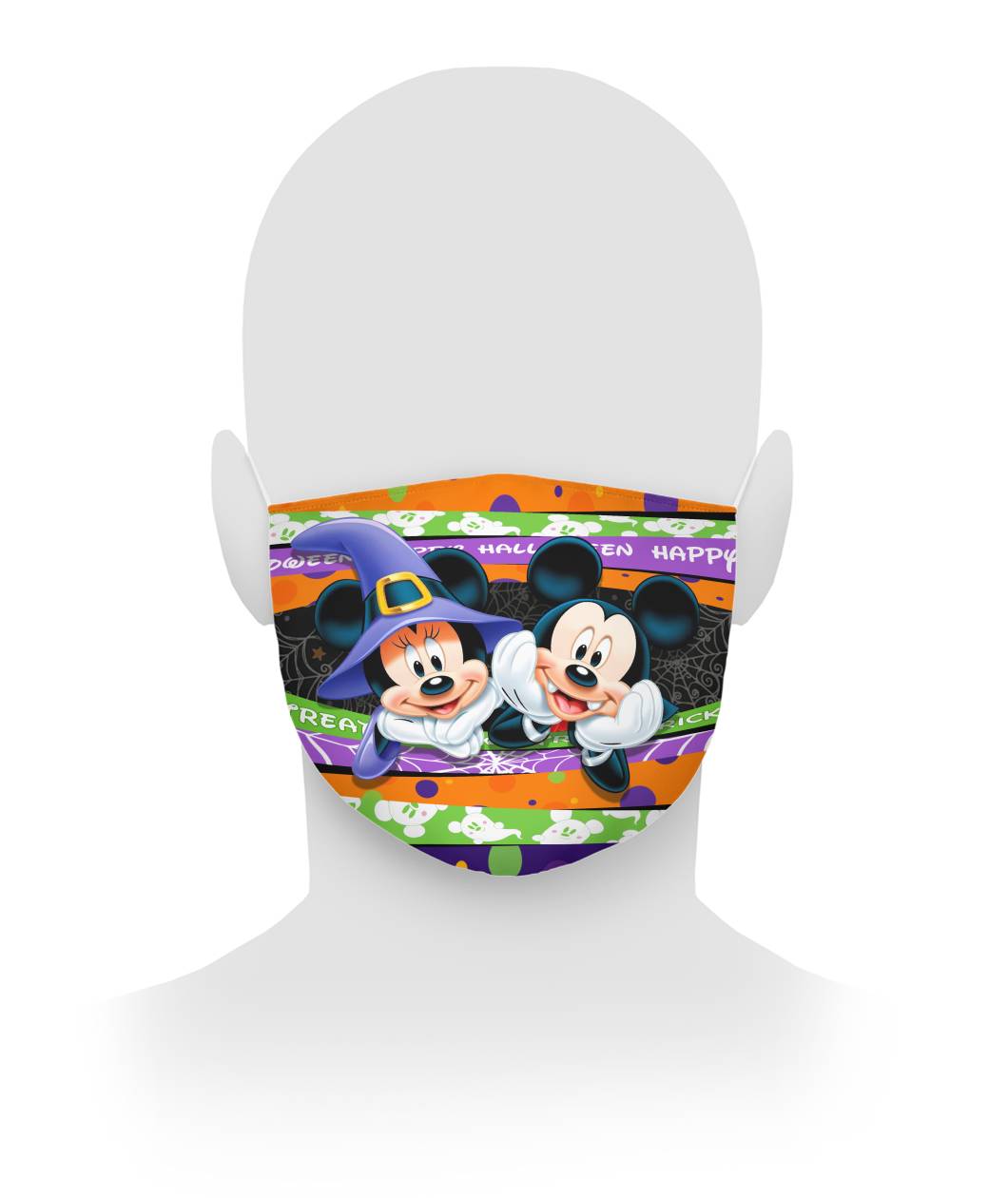 Mickey Mouse & Minnie Mouse Halloween face mask
