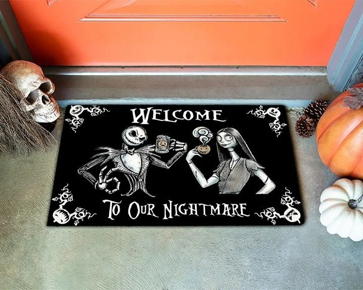 Jack Skellington and Sally Welcome To Our Nightmare Doormart1