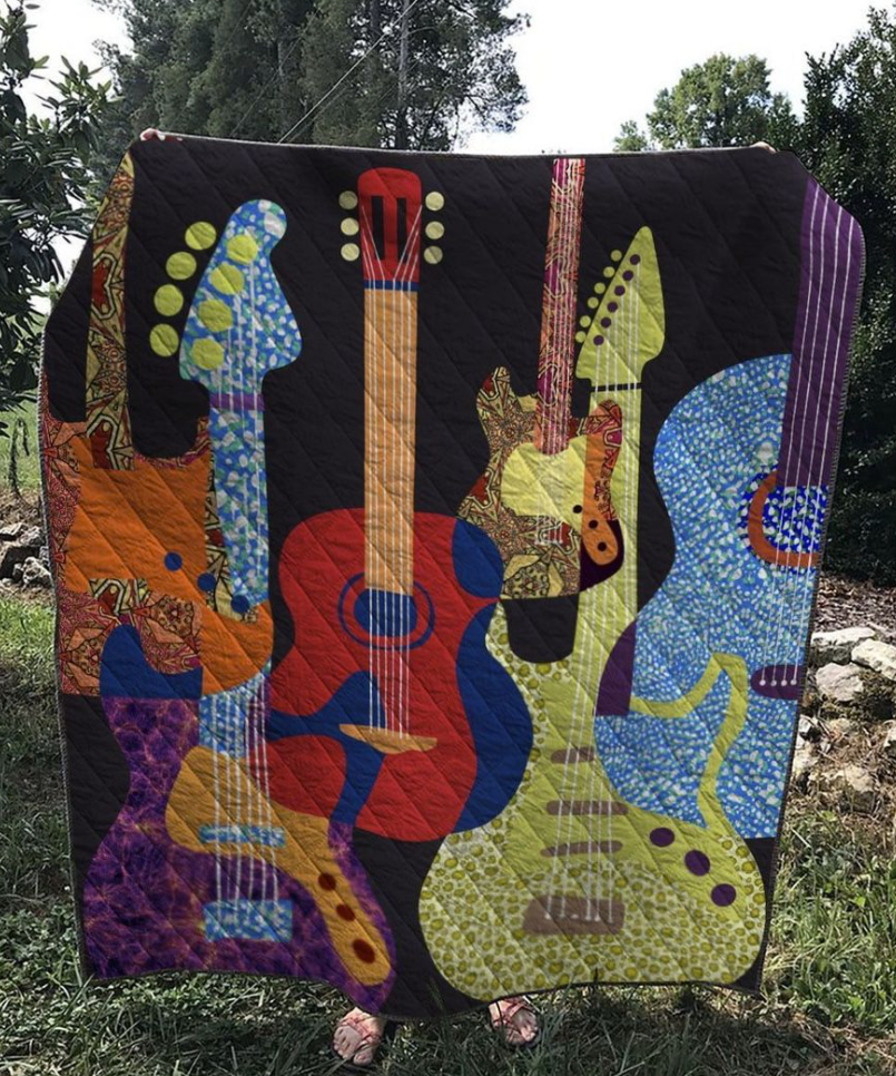 Guitars 3D quilt
