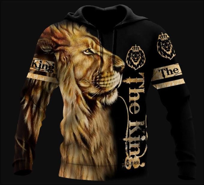 King Lion all over printed 3D hoodie