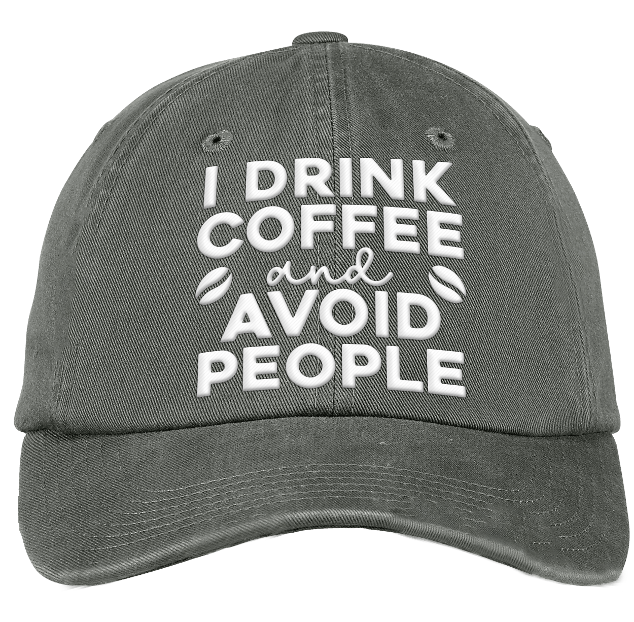 I drink coffee and avoid people hat cap 4