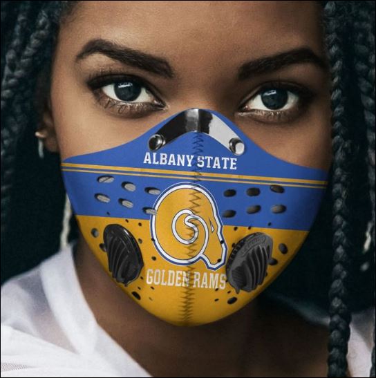Albany State Golden Rams filter activated carbon Pm 2.5 Fm face mask