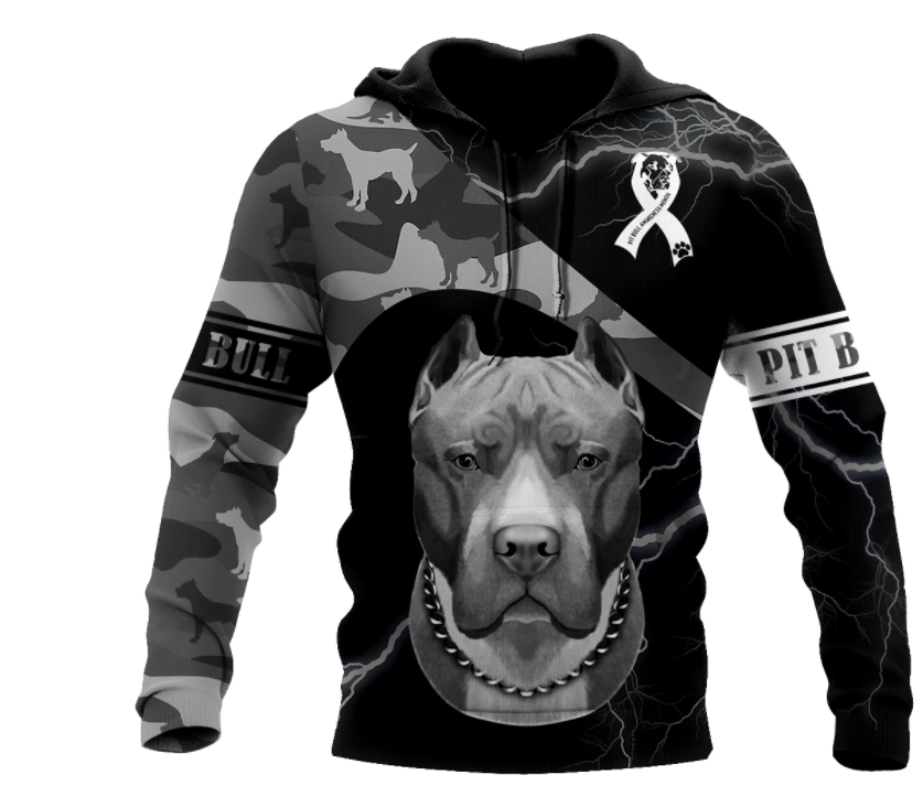 Save A Pit Bull Euthanize A Dog Fighter 3D All Over Print Hoodie