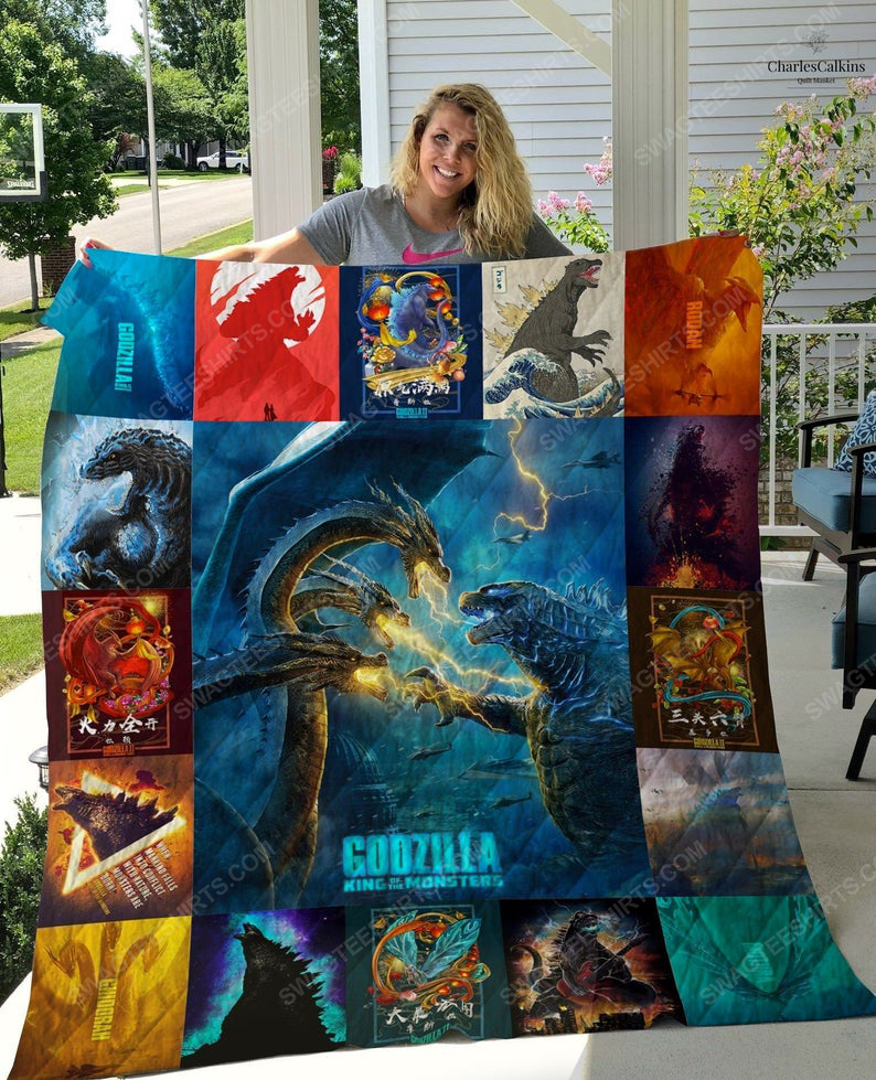 [special edition] Vintage godzilla king of the monsters full printing quilt – maria
