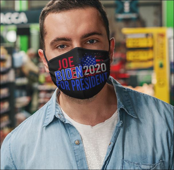 Joe Biden 2020 for president face mask