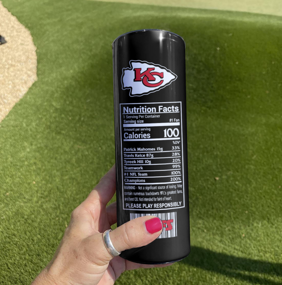 Chiefs Energy skinny tumbler - dnstyles