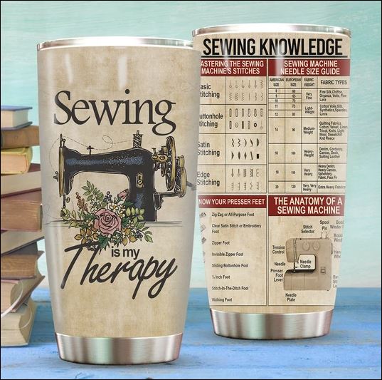 Sewing is my therapy tumbler – dnstyles