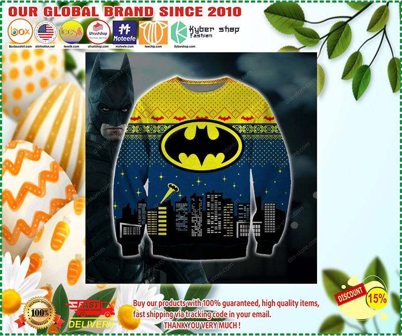Batman 3d print ugly christmas sweater 2