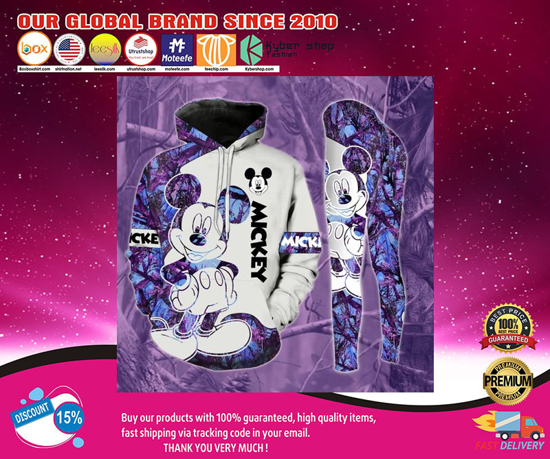 Mickey mouse 3d hoodie and legging2