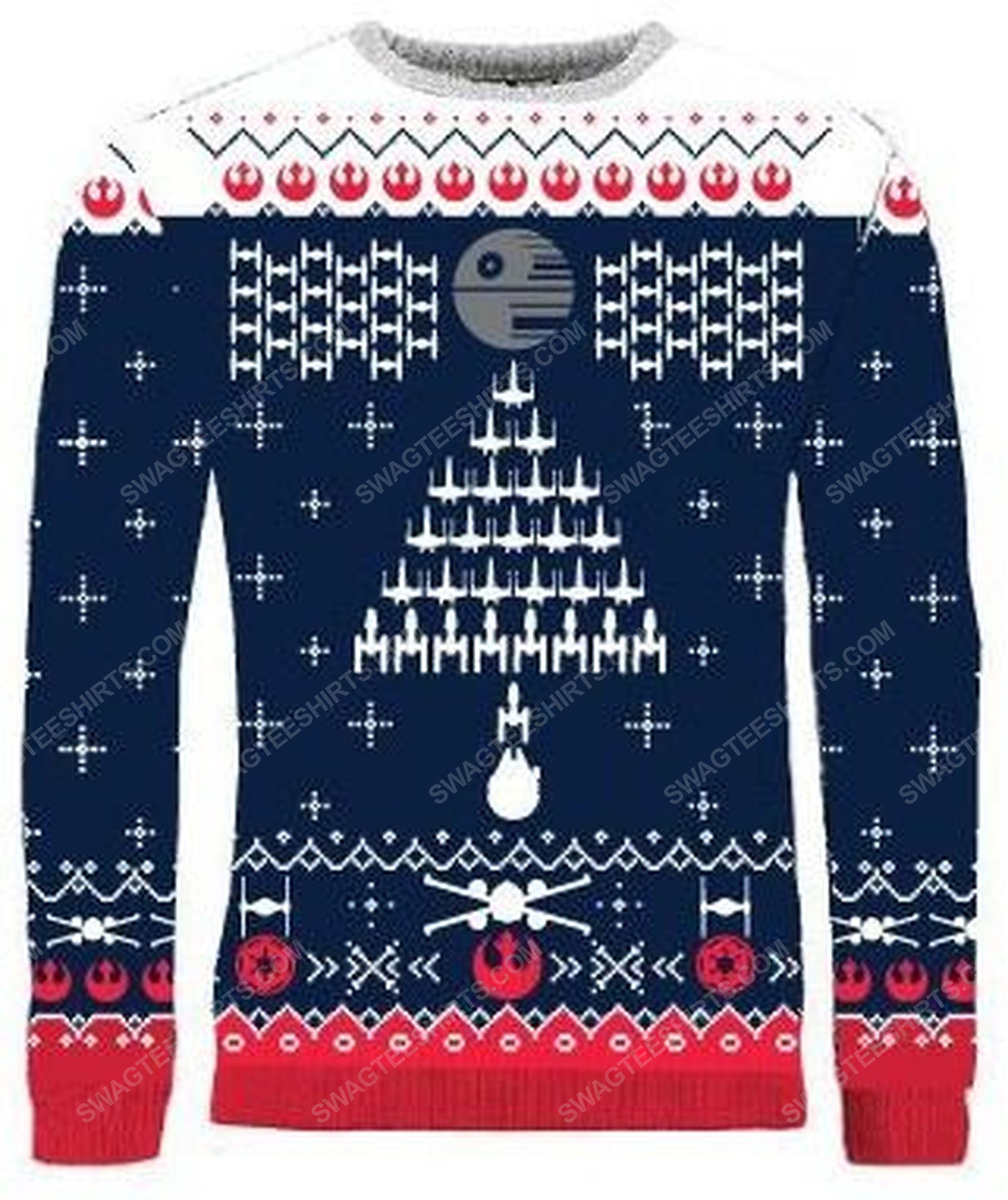 [special edition] Star wars rebel invaders full print ugly christmas sweater – maria