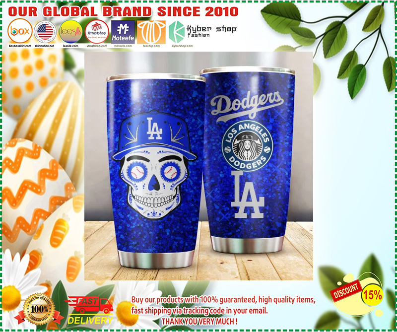 LA Dodgers Sugar Skull Tumbler Cup 2