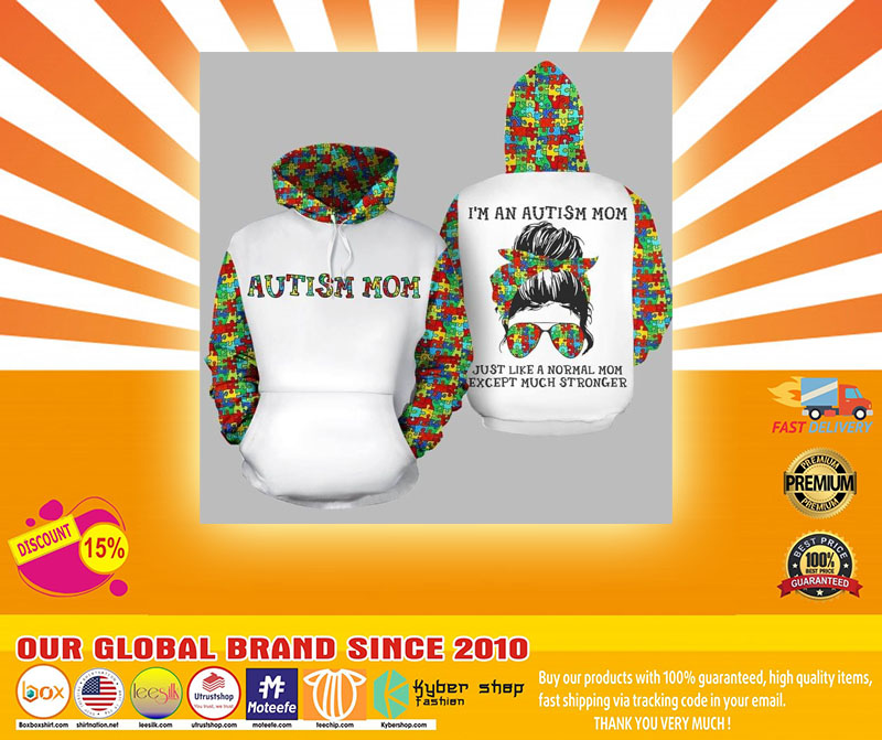 Autism mom 3D Hoodie custom personalized name4