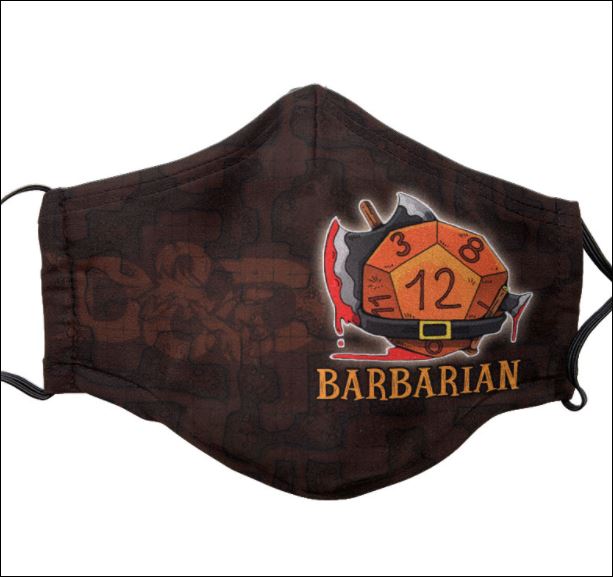 Dungeons And Dragons Barbarian face mask
