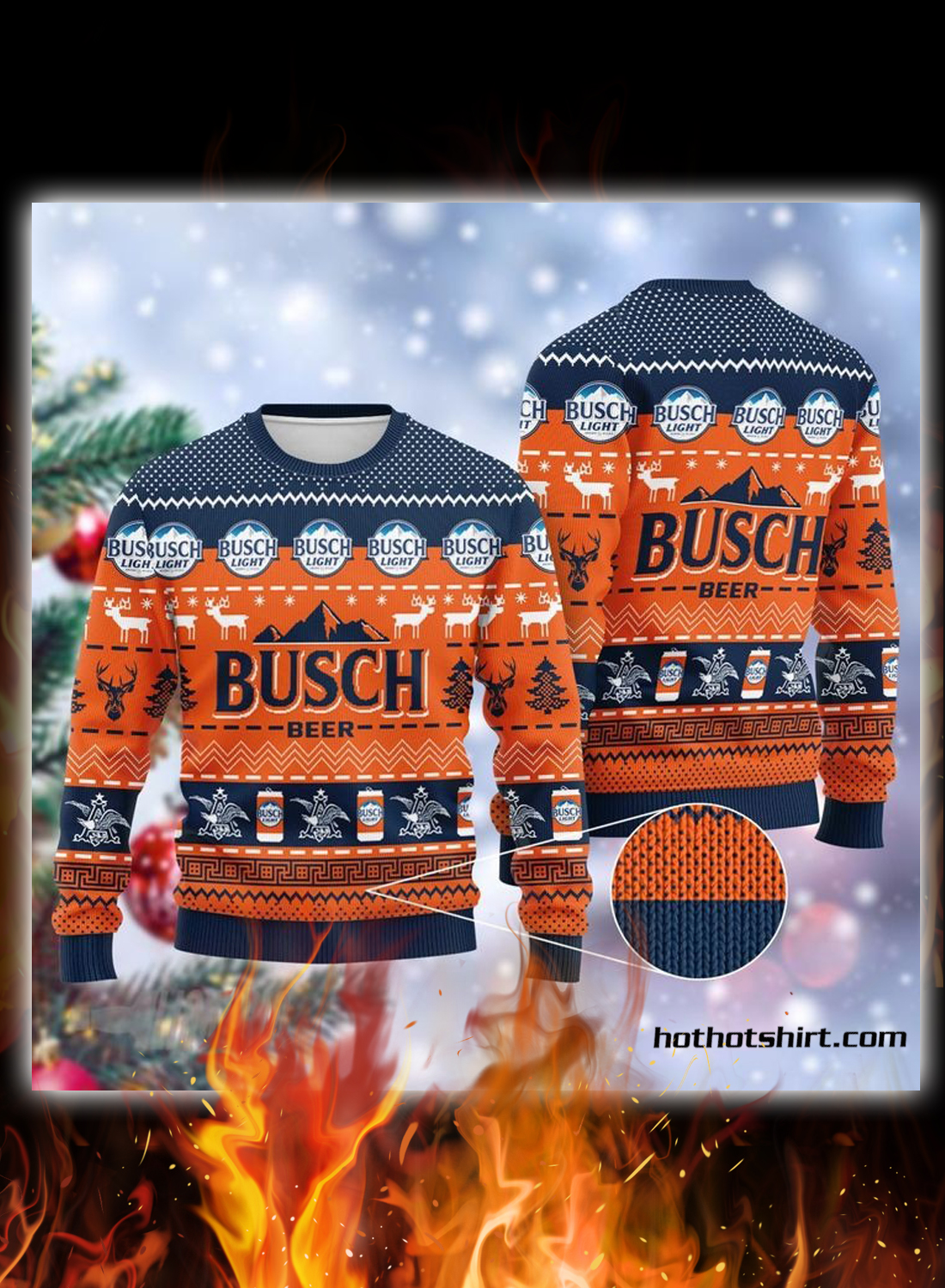 Busch beer 3d christmas sweater – Hothot 291020