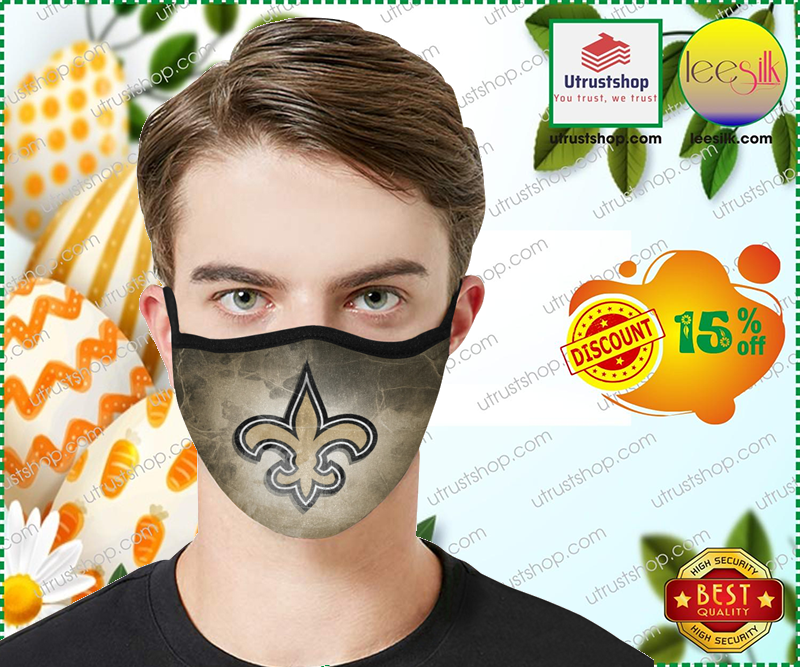 New Orleans Saints 3d cloth face mask - LIMITED EDITION