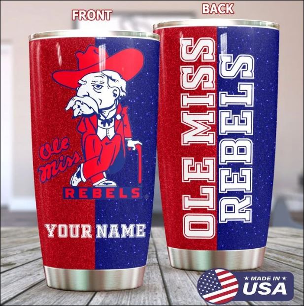 Personalized Ole Miss Rebels tumbler