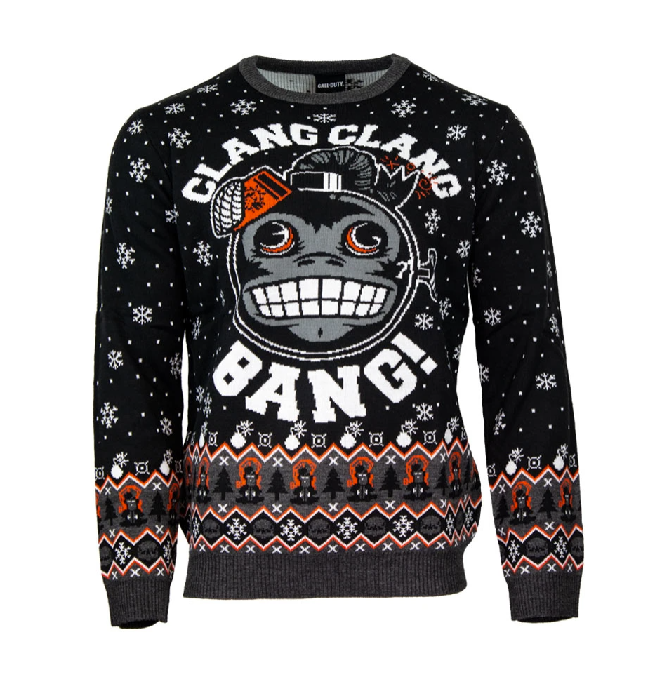 Call of Duty Clang Clang Bang ugly sweater 2