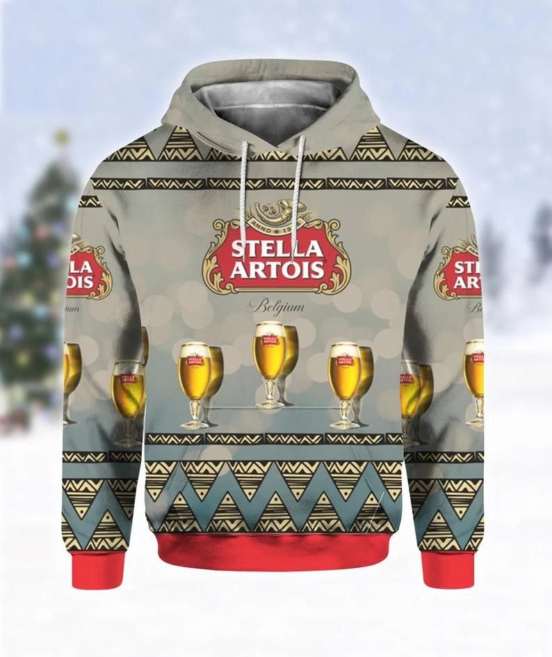 Stella Artois Beer 3d All Over Printed Hoodie – BBS