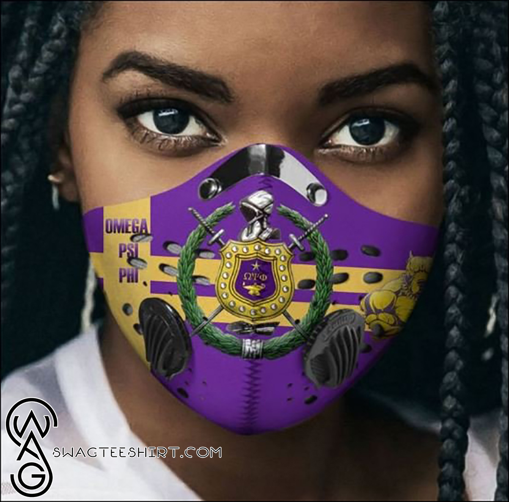 Omega psi phi filter activated carbon face mask