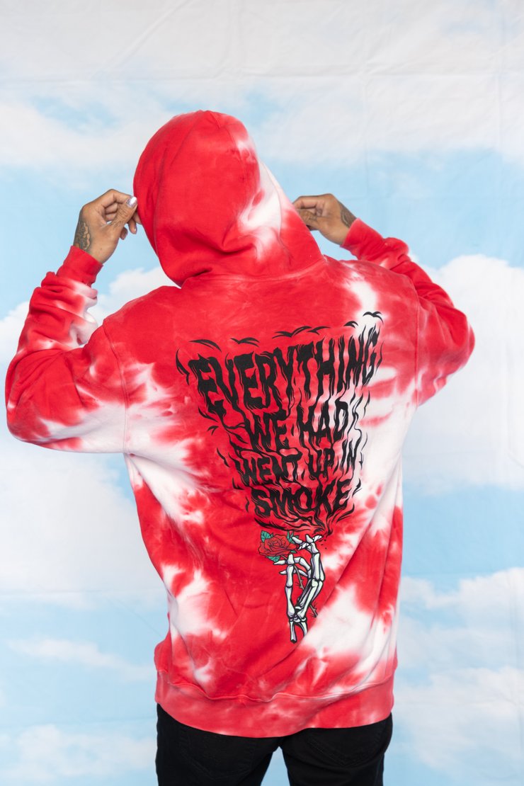 Rose skeleton everything we had went up in smoke 3d hoodie (3)