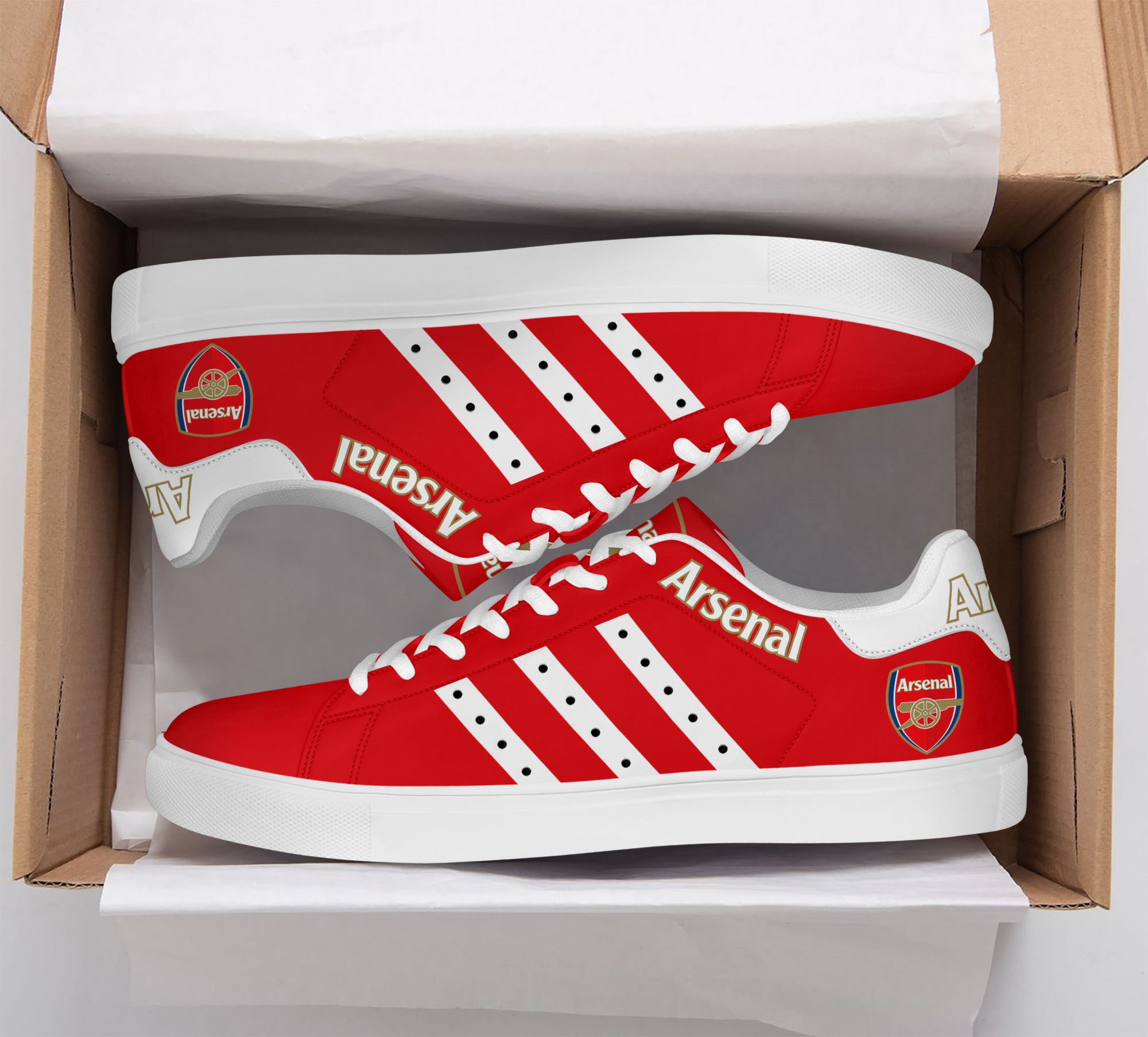 Arsenal stan smith low top shoes 3