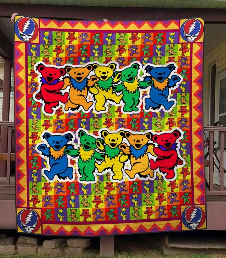 Grateful dead bears quilt blanket – Hothot 100920