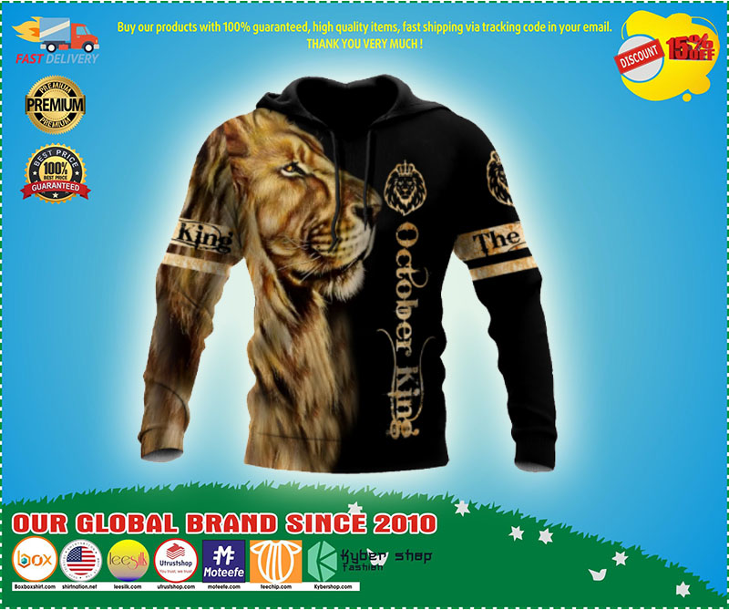 Lion King October King All Over Printed 3D hoodie 1