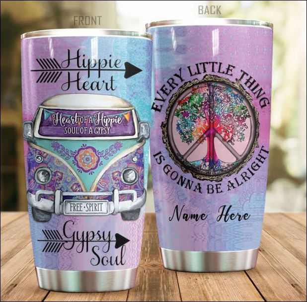 Hippie heart every little thing is gonna be alright tumbler