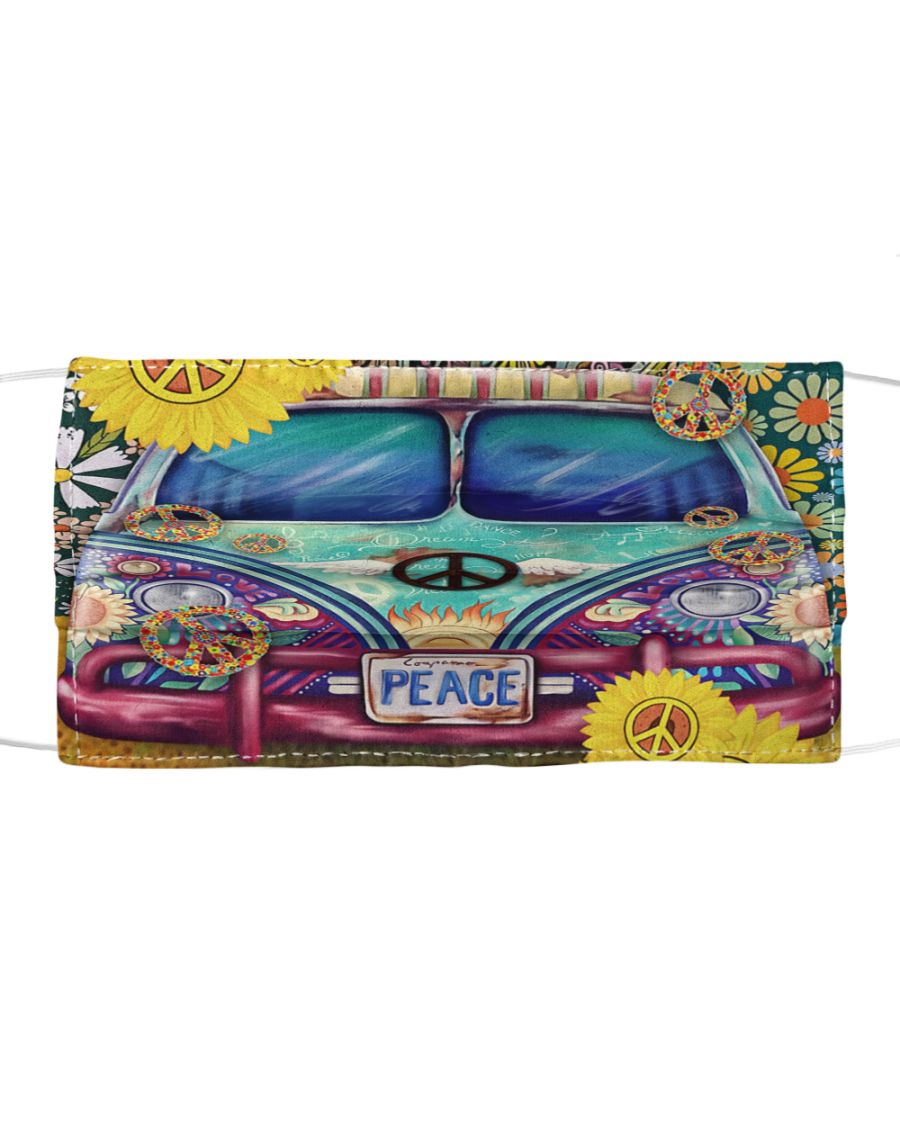 Volkswagen bus peace face mask