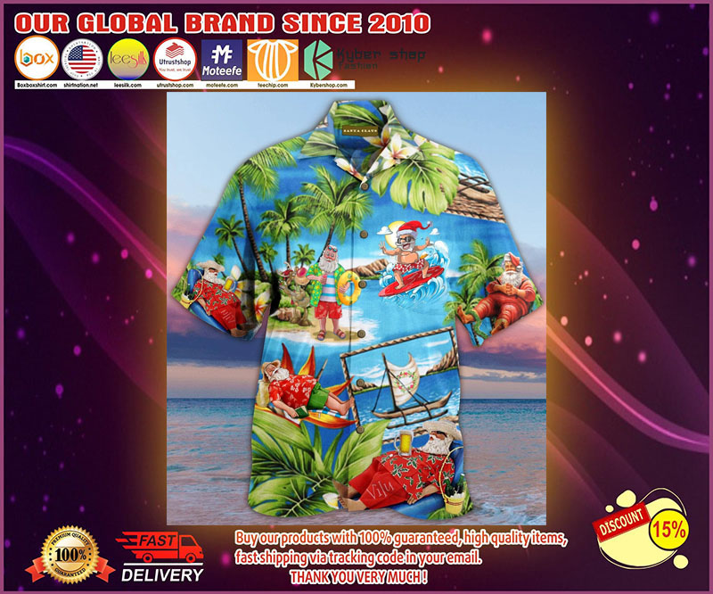 Santa Claus hawaiian shirt 1