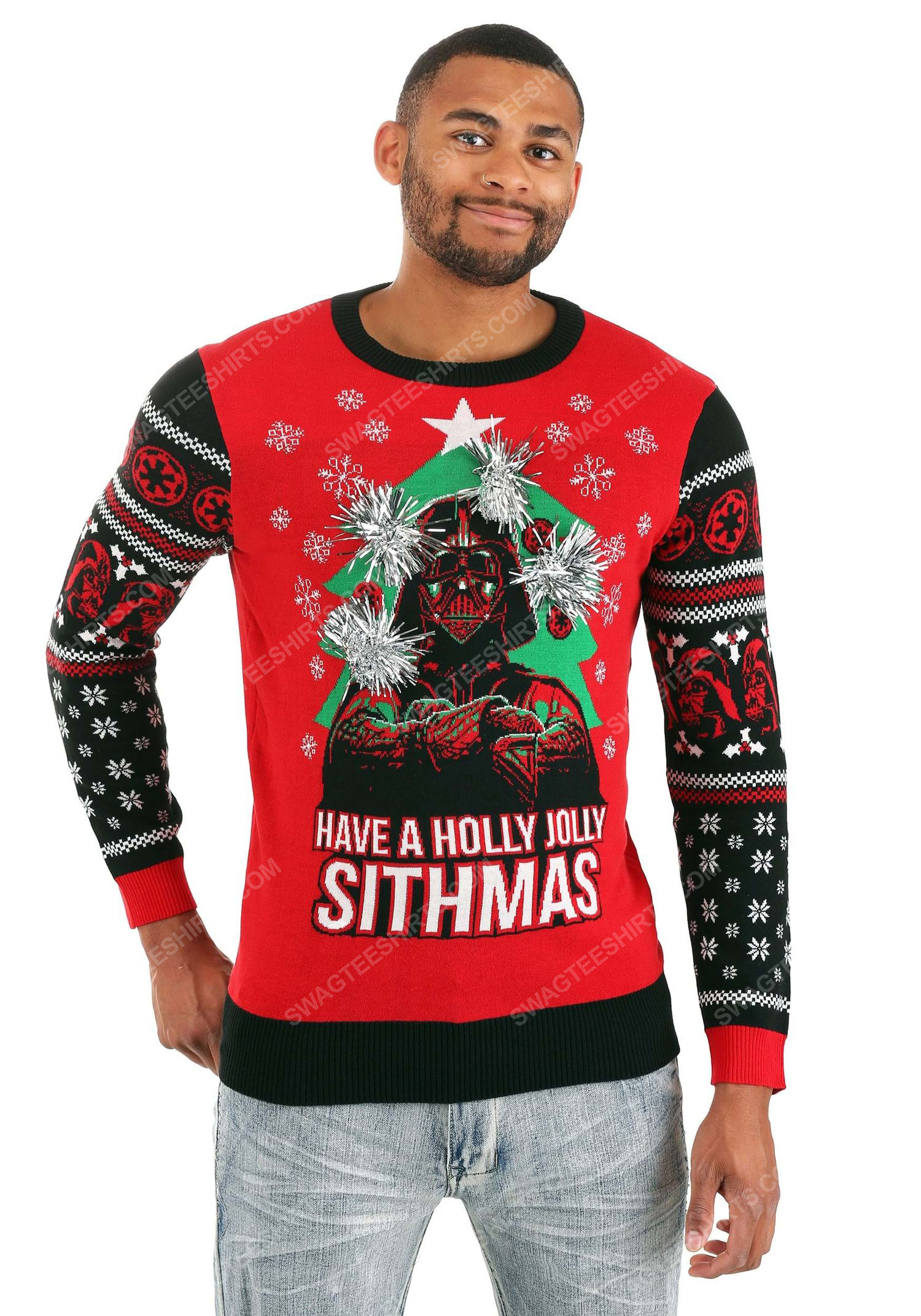 [special edition] Have a holly jolly sithmas darth vader star wars full print ugly christmas sweater – maria