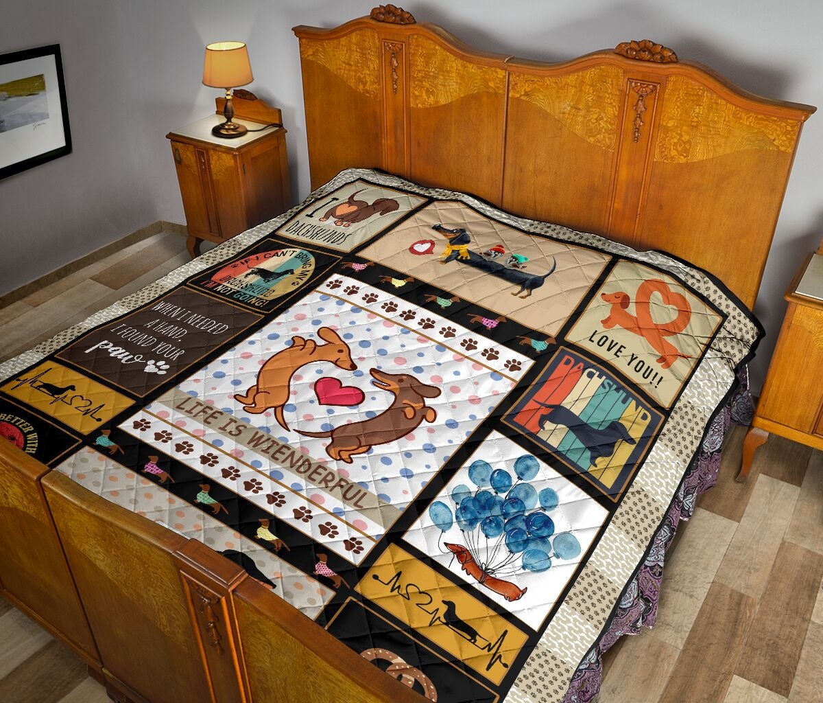 Dachshund life is wienderful quilt – LIMITED EDITION