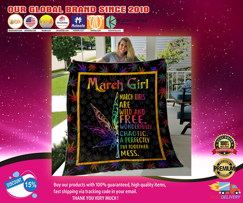 Weed March girl are wild and free wonderfully chaotic quilt1