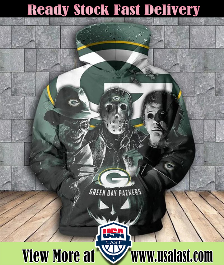 [HOT TREND] Green Bay Packers Halloween Horror Night 3D Pullover Hoodie – Hothot 040921