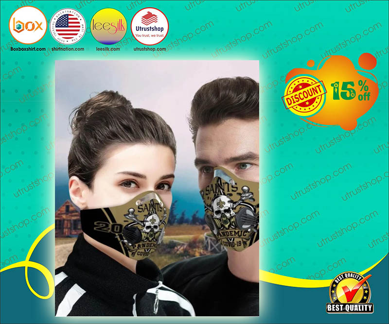 New Orleans Saints Pandemic covid 19 filter face mask 1