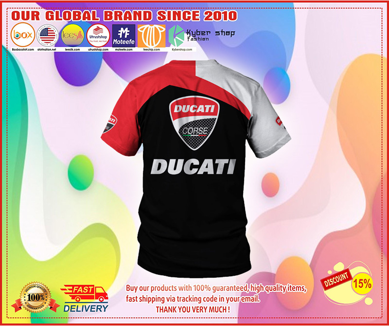 Skull Ducati corse 3d hoodie custom personalized name and T shirt