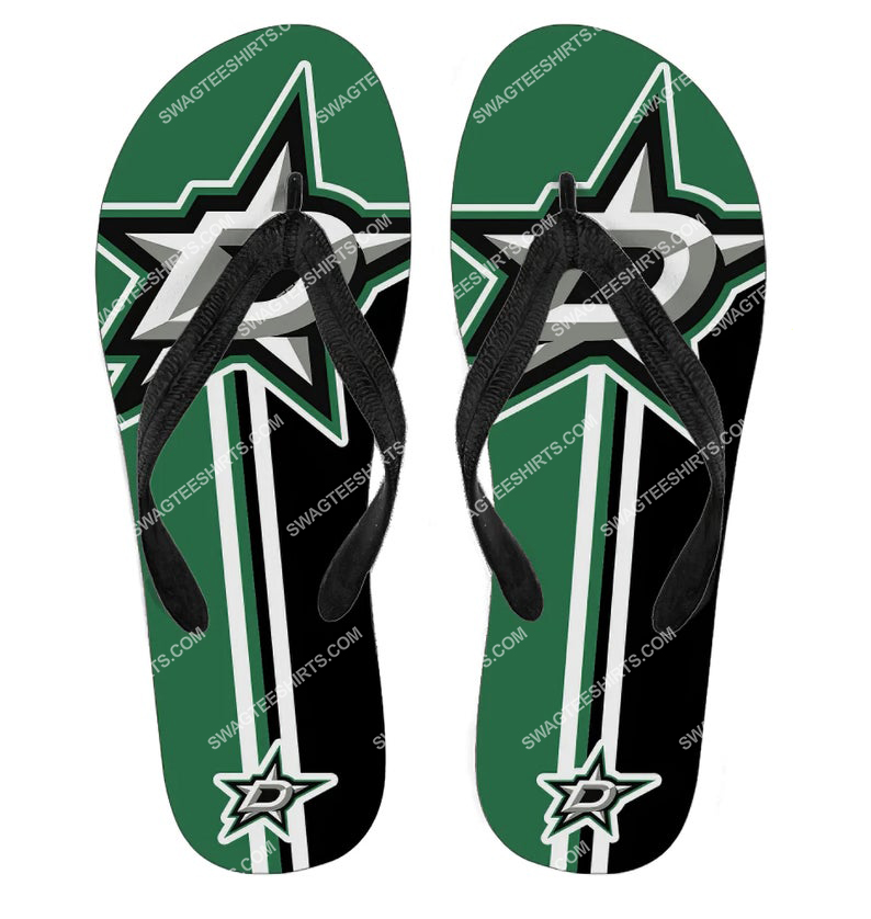 [special edition] the dallas stars nhl full printing flip flops – maria