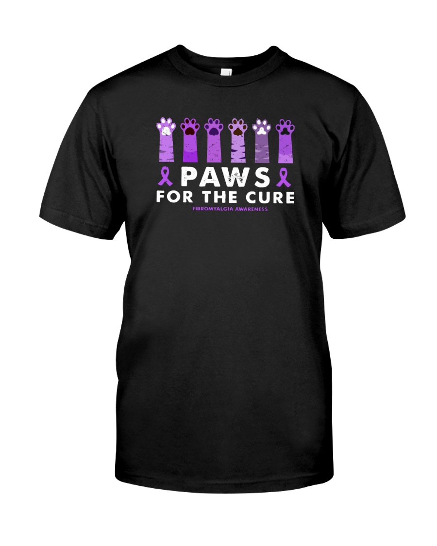 Paws for the cure Fibromyalgia Awareness shirt