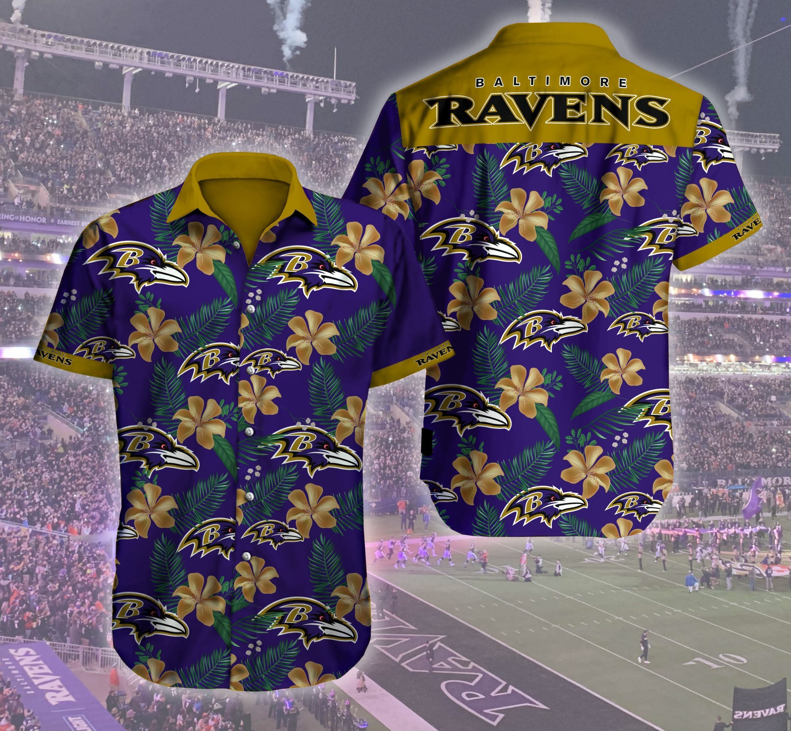 Baltimore Ravens NFL Hawaiian Shirt Summer Button Up