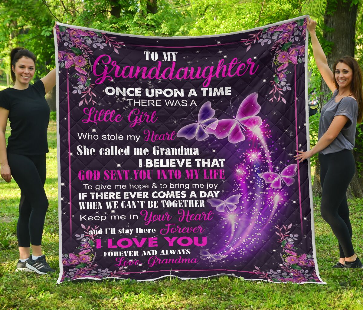 To my granddaughter I love you Blanket 2